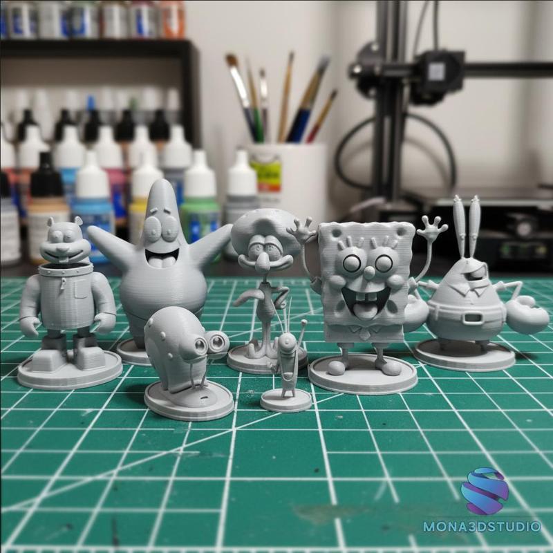Spongebob Collection - STL + Pre-support Lychee - Ready to Print