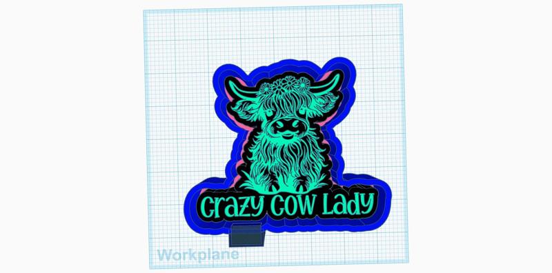 Crazy cow lady