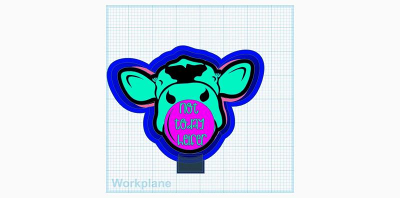 Cow bubble Not Today Heifer
