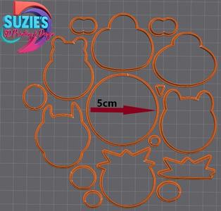 Build a Monster Fondant Cutters