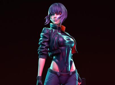 MOTOKO KUSANAGI FROM GHOST IN THE SHELL