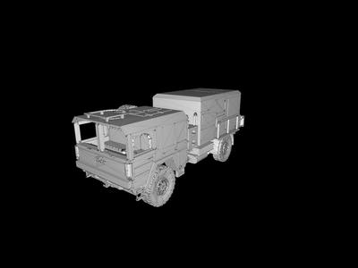 MAN Cat1 4x4 with FLS Fera open in 1:100