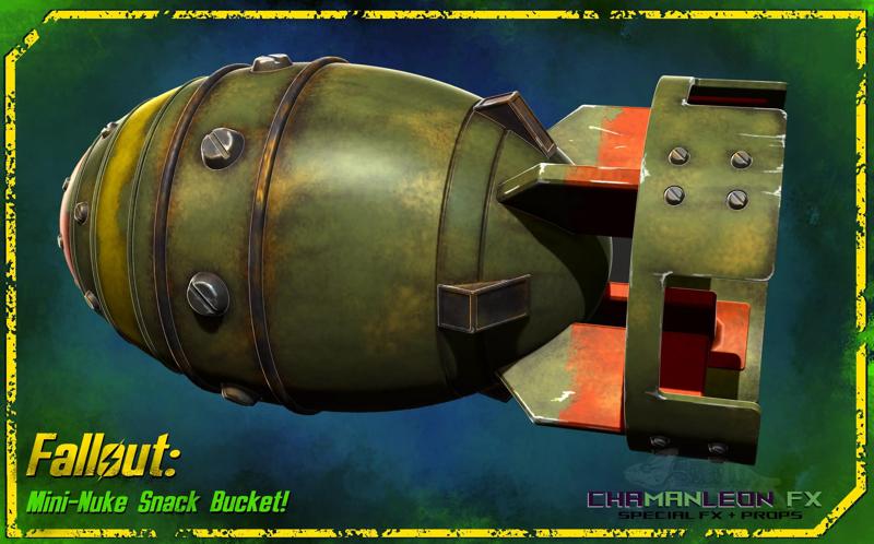 Fallout 4 Mini-Nuke Snack Bucket Cosplay Prop