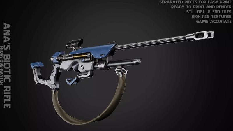 Overwatch Ana Biotic Rifle for Cosplay