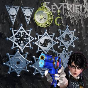 Bayonetta 2 accessories set for cosplay 3d printable
