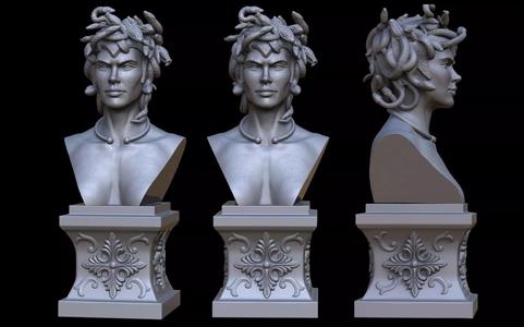 Medusa bust of