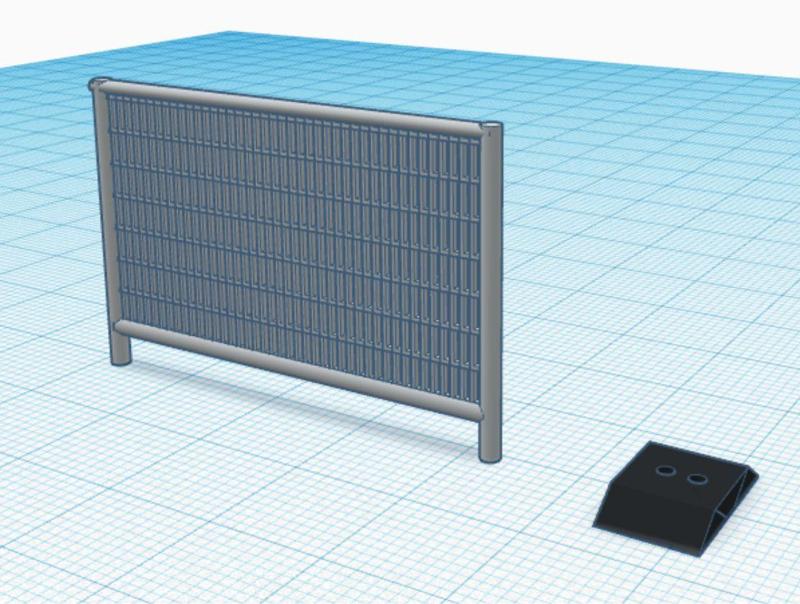 Construction fence 1:87 H0