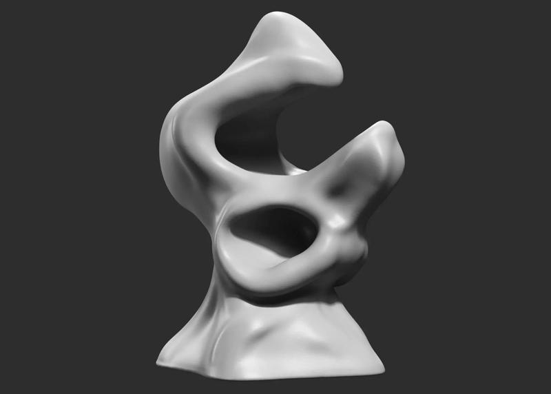 Modern Abstract Decorative sculpture 3d print model 55