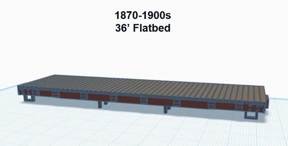 36' Flatbed (HO SCALE)