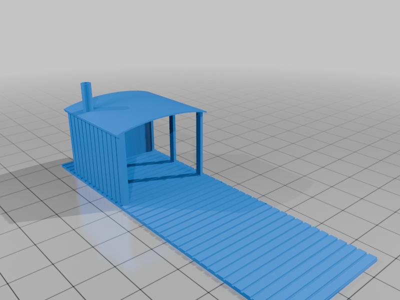 1860's 29' Blacksmith car (HO SCALE/HOn3)