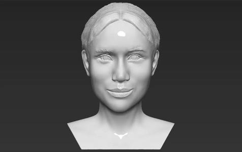 Meghan Markle bust 3D printing ready stl obj formats