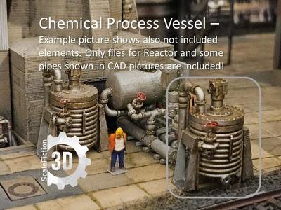 Chemical Process Vessel - H0 Scale