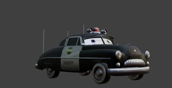 Pixar Cars Sheriff STL - 1940s Mercury Patrol Car - Ready to Print