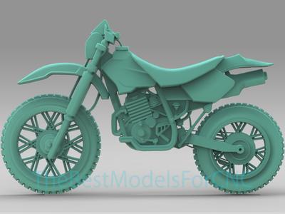 3D Model STL File for CNC Router Laser & 3D Printer Motorcycle Profile