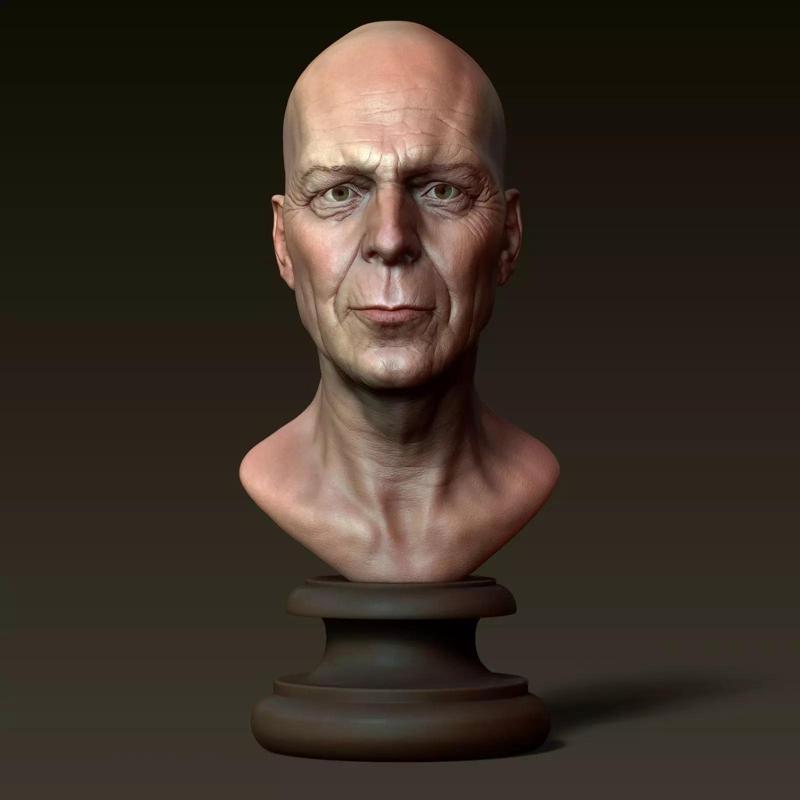 Old Man Willis - A Bruce Willis Art Tribute