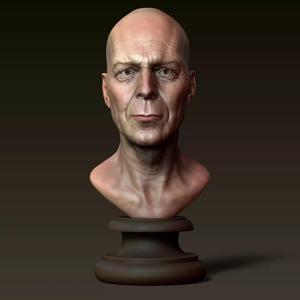 Old Man Willis - A Bruce Willis Art Tribute