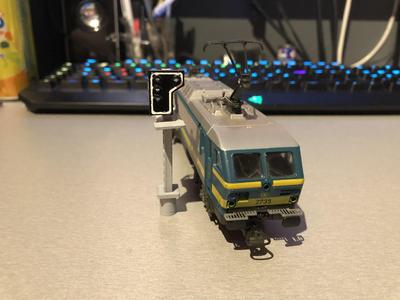 Signal SNCB HO 1/87 with 1.8mm rework led