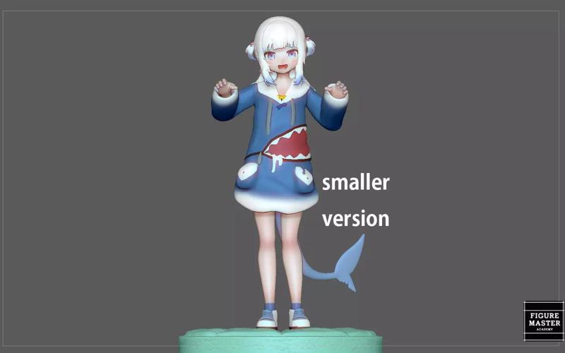 GAWR GURA SMALL VERSION STATUE CUTE GIRL ANIME CHARACTER