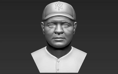 Babe Ruth bust 3D printing ready stl obj formats