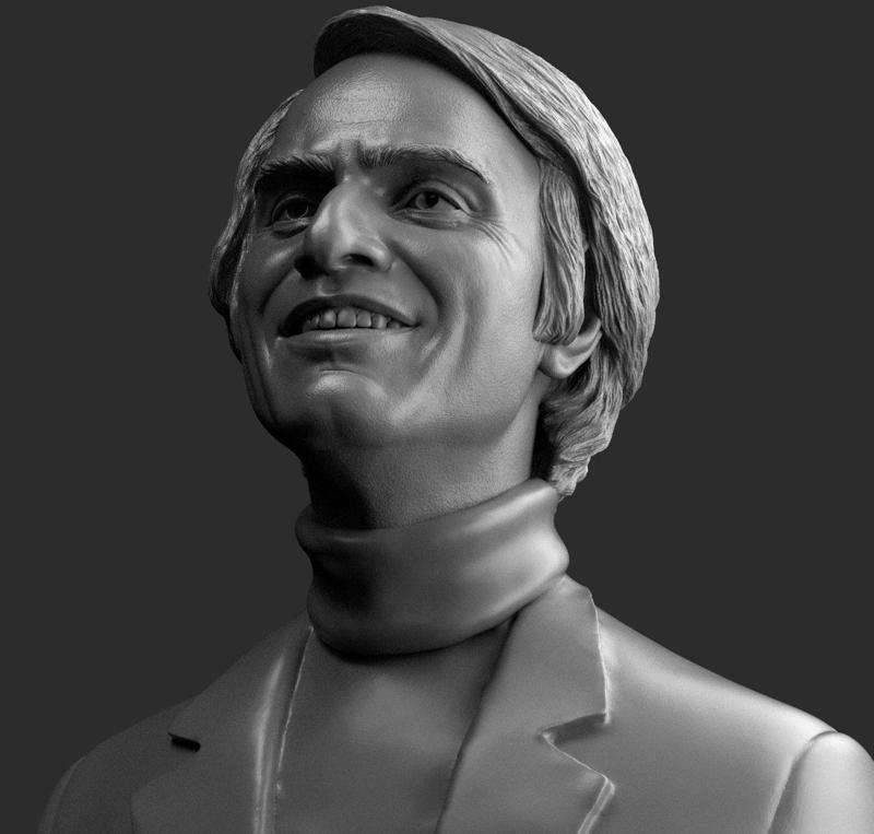 Carl Sagan Bust