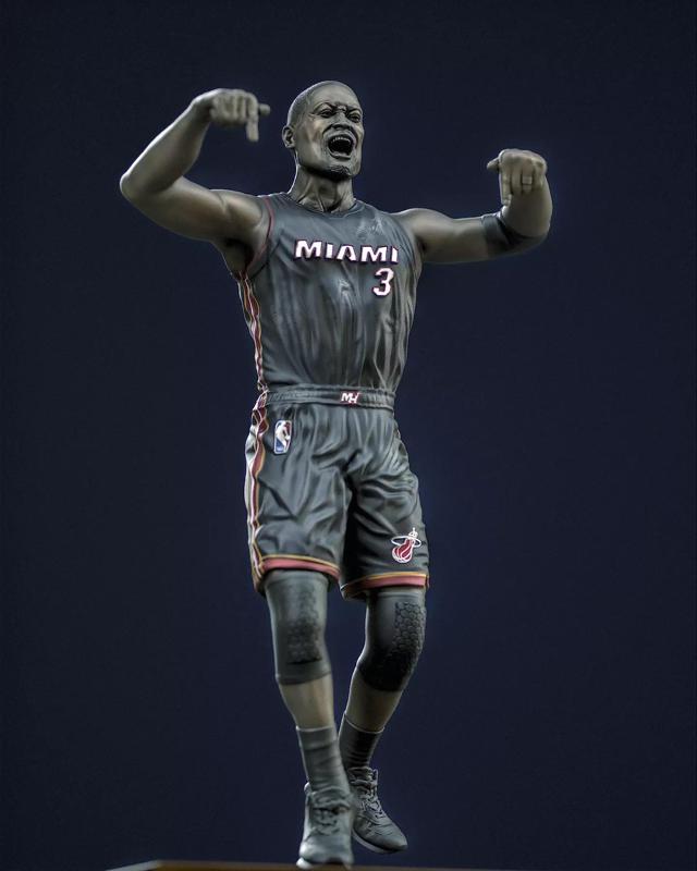 Dwyane Wade basketball player NBA Miami Heat statue