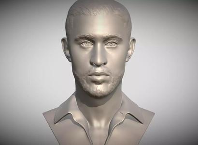 Bad Bunny bust for 3D printing