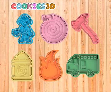 Fireman cutter for cookies and doughs - cookies