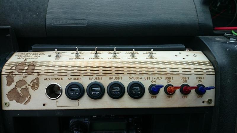 Nissan XTrail T30 Dash replacement - with garmin muvi mount.