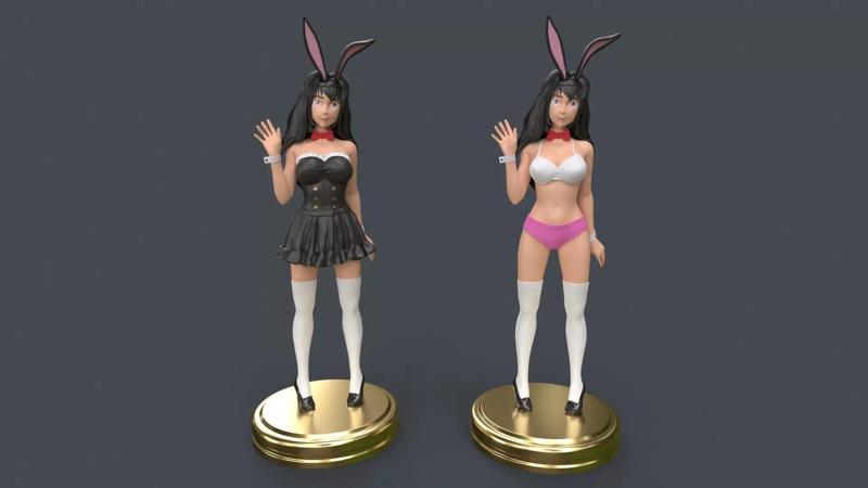 Anime Sexy Bunny Girl 3D Printing