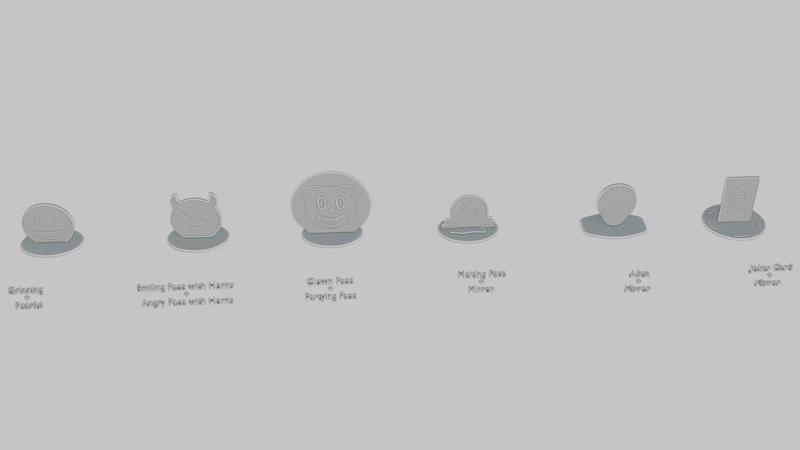 April Fools Day Mini Pack Emoji Statues
