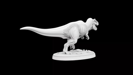 Charging T Rex Statue 3d Print Model