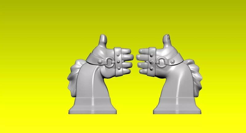 Chess knight statue - decor - 3D print