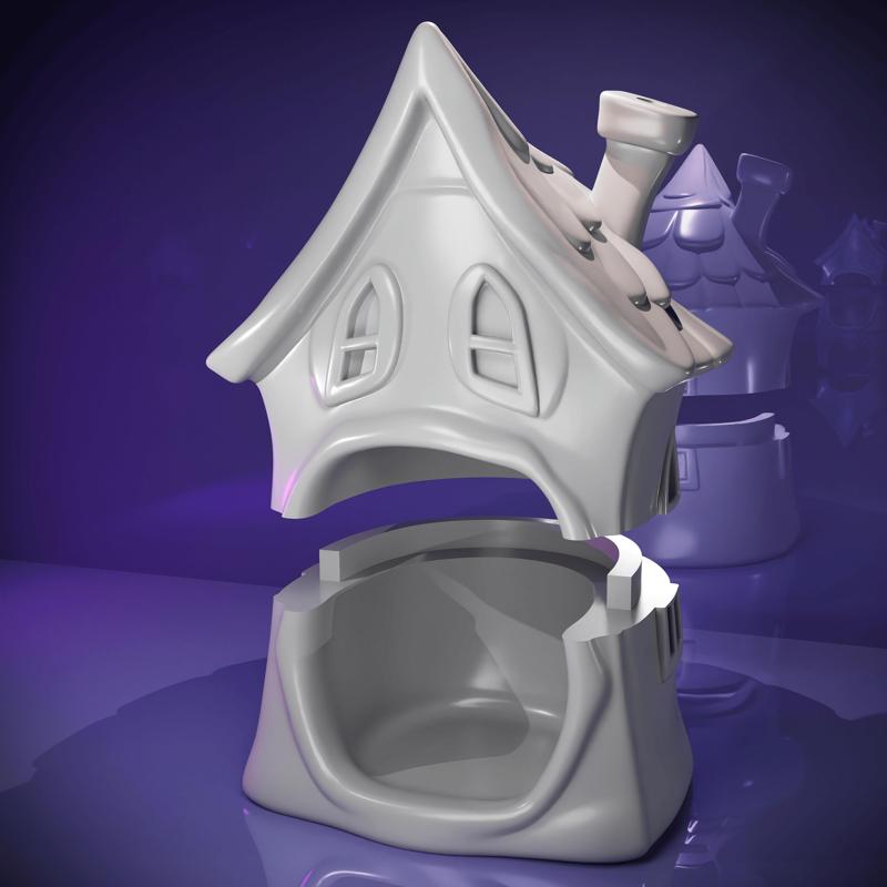 HAUNTED HOUSE CANDY BOWL | HALLOWEEN - HAUNTED HOUSE