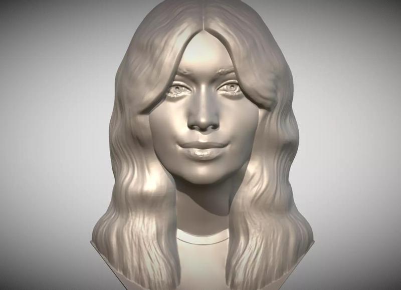 Camila Cabello bust for 3D printing