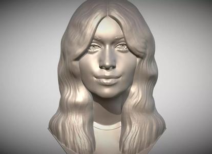 Camila Cabello bust for 3D printing