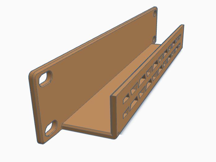 10" rack 1U - Power Supply holder