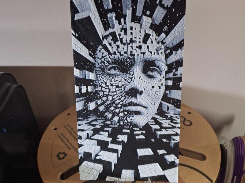 Fragmented Face –Breaking Through the Digital Void