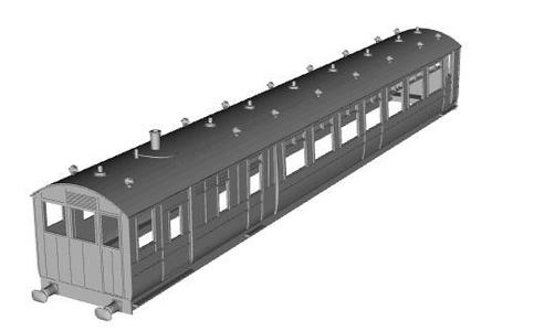 Midland Railway Steam Railmotor (original condition) 1/43 scale