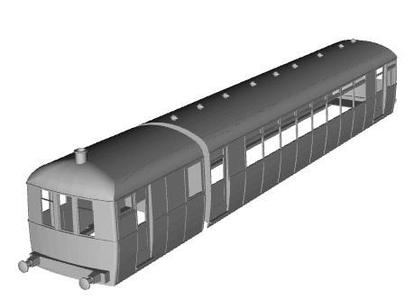 GSR Sentinel steam railcar 1/64 scale