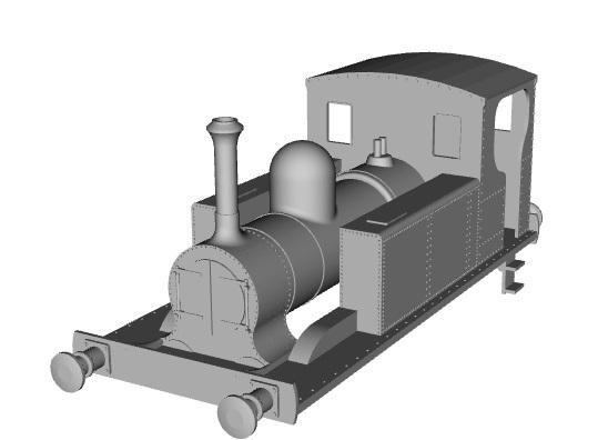 Great Southern and Western Railway class 99 0-6-0T loco 1/87 scale