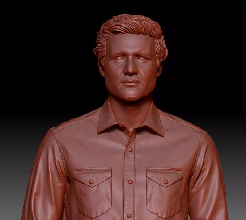 Pedro Pascal as Joel Miller 3D print model