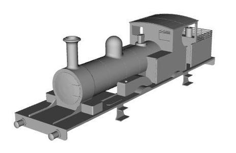 LSWR 0415 loco Original boiler type 1/100 scale