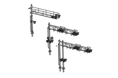 N Scale Signal Light Gantrys