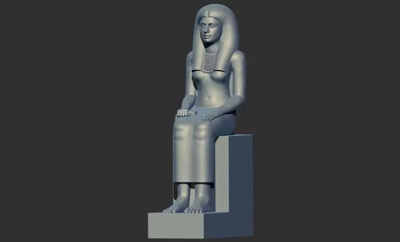 Statue of Lady Sennuwy Pharaoh 3d printable model