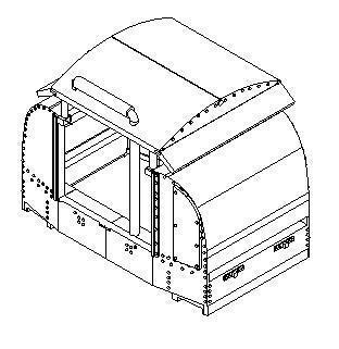 40hp Protected Simplex (60cm gauge) no doors 7/8in scale