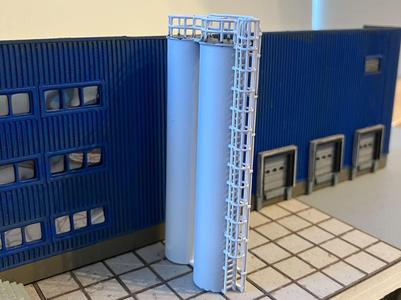 N Scale Flour Silo