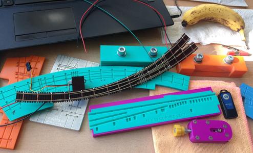 15 X 12 Curved N Scale Turnout Build System