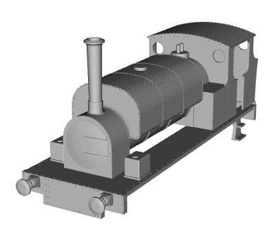 Garstang and Knott End Railway 0-6-0ST NEW CENTURY loco 1/100 scale