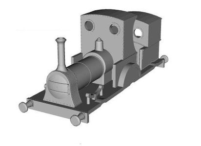 Shropshire and Montgomery Railway Loco Gazelle 1/100 scale