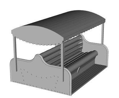 Guinness Brewery Narrow Gauge passenger wagon 1/55 scale